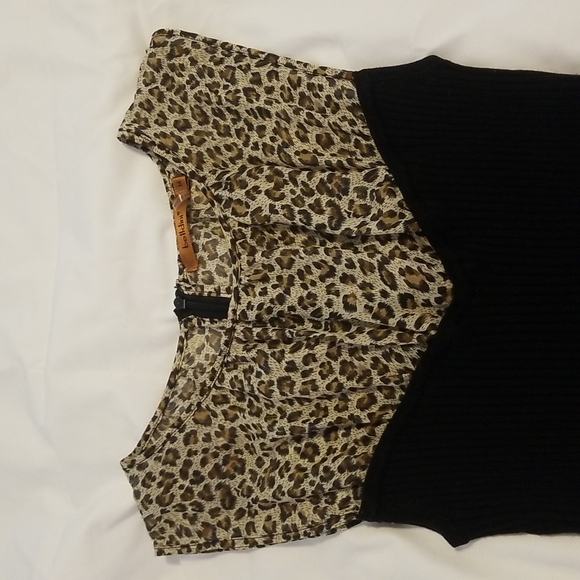 Leopard print Sweater tank - Picture 2 of 7